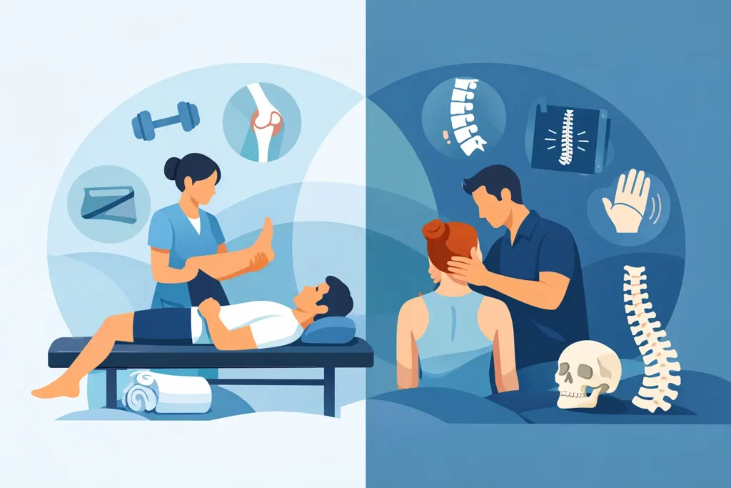 Fysiotherapie of chiropractor: het verschil