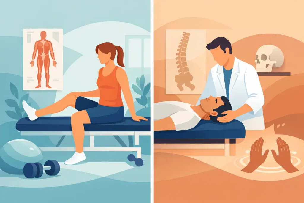 Fysiotherapie of osteopathie: wat past bij u?